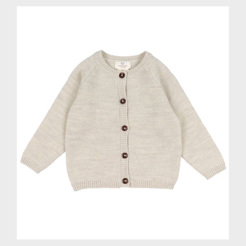 Copenhagen Colors Cardigan - Uld - Pale Cream Melange