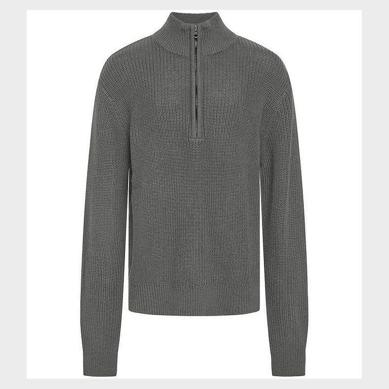 Grunt Bluse - Strik - Durbuy - Light Grey