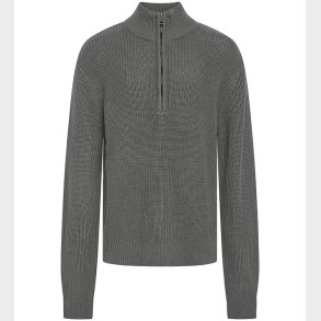 Grunt Bluse - Strik - Durbuy - Light Grey