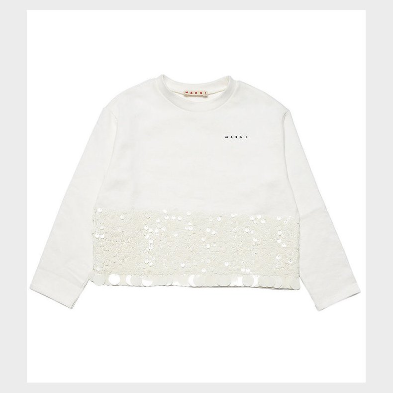 Marni Sweatshirt - Off White m. Pailletter
