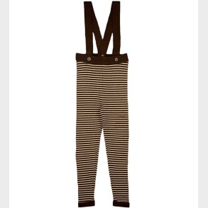 Fliink Leggings m. Seler - Strik - Viskose - Favo - Chocory Coff