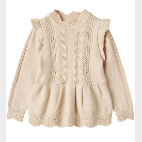 Fliink Bluse - Strik - Viskose - Alilly Peplum - Sandshell