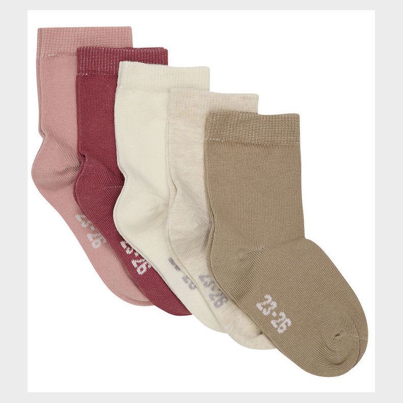 Minymo Str�mper - 5-pak - Rose Cloud