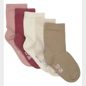 Minymo Str�mper - 5-pak - Rose Cloud