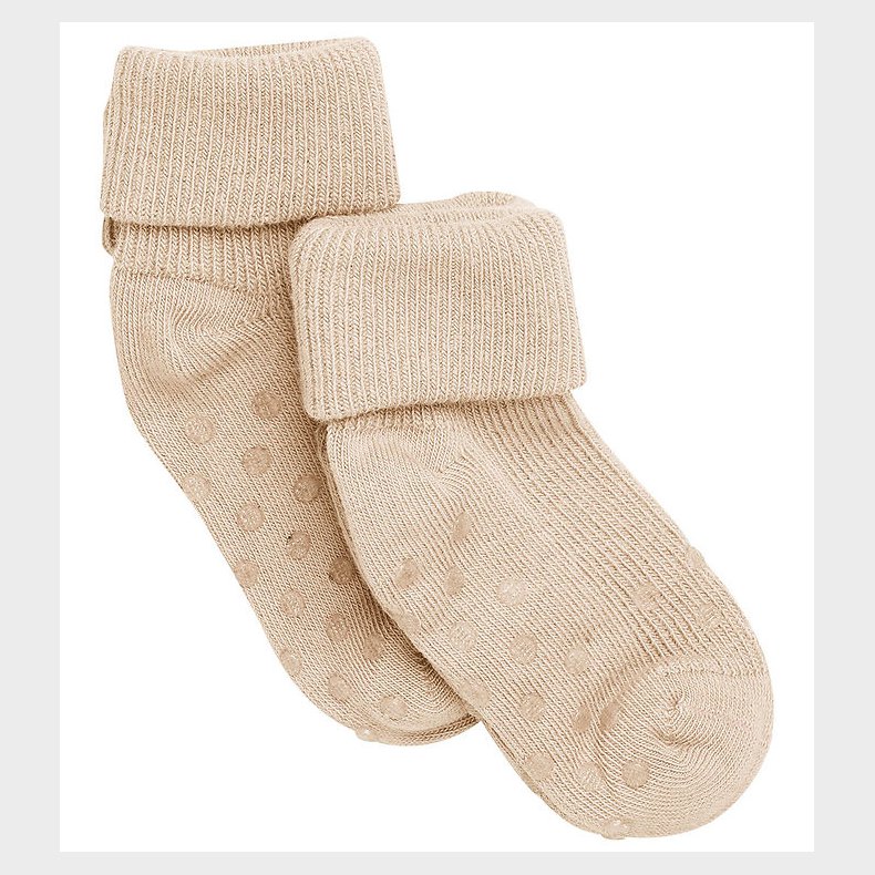 Minymo Str�mper - 2-pak - Antiskrid - Offwhite