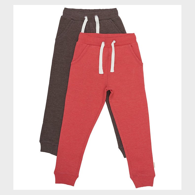 Minymo Sweatpants - 2-pak - Tomato Puree