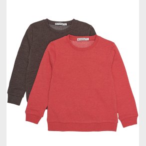 Minymo Sweatshirt - 2-pak - Tomato Puree