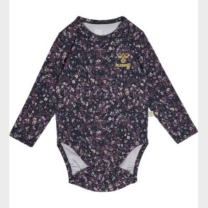 Hummel Body l/ - hmlFloa - Ombre Blue/Lilla m. Blomster