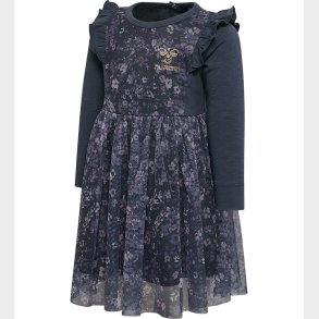 Hummel Tylkjole - hmlOann - Ombre Blue/Lilla m. Blomster