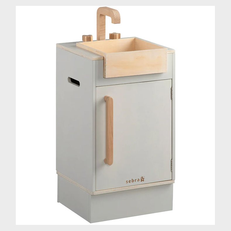 Sebra Legek�kken - Vaskeskab - Tr� - Seabreeze Beige