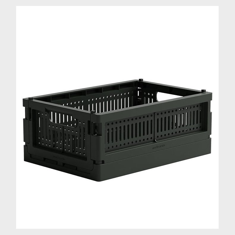Made Crate Foldekasse - Mini - 24x17x9,5 cm - Washed Black Sweat