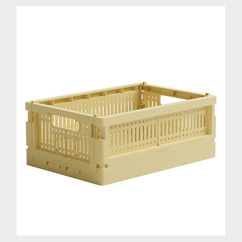 Made Crate Foldekasse - Mini - 24x17x9,5 cm - Lemon Cream