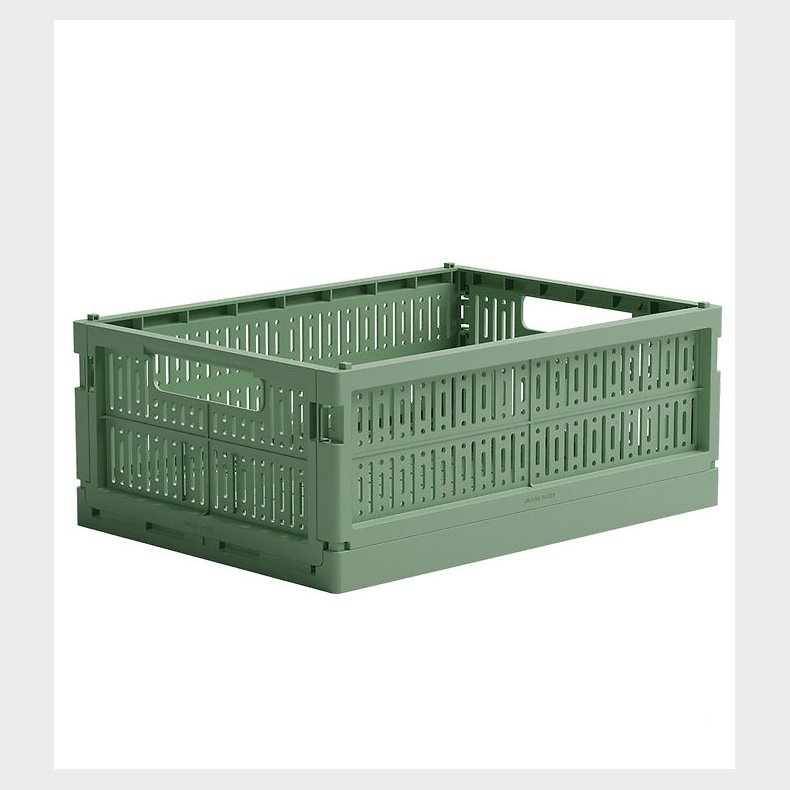Made Crate Foldekasse - Midi - 33x24x13 cm - Green Bean Green