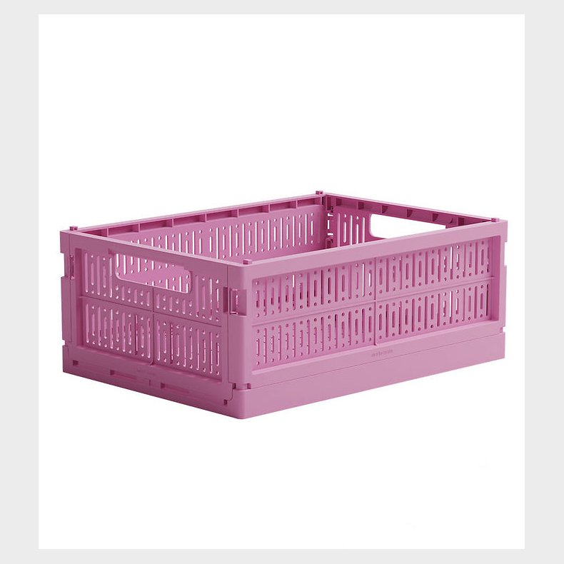 Made Crate Foldekasse - Midi - 33x24x13 cm - Soft Fuchsia