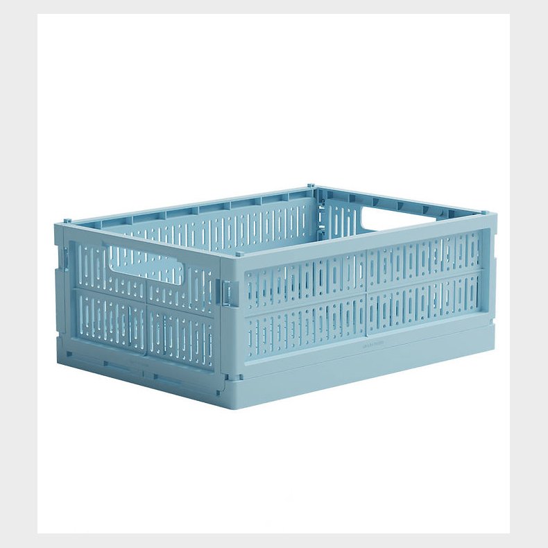 Made Crate Foldekasse - Midi - 33x24x13 cm - Crystal Blue