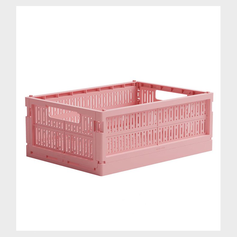 Made Crate Foldekasse - Midi - 33x24x13 cm - Candyfloss Pink