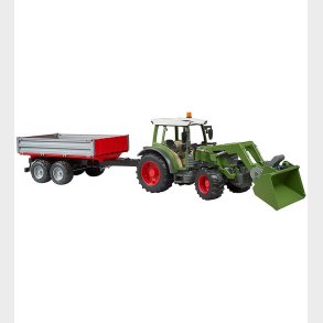 Bruder Traktor - Fendt Vario 211 m. Frontlsser og Tippelad - 02