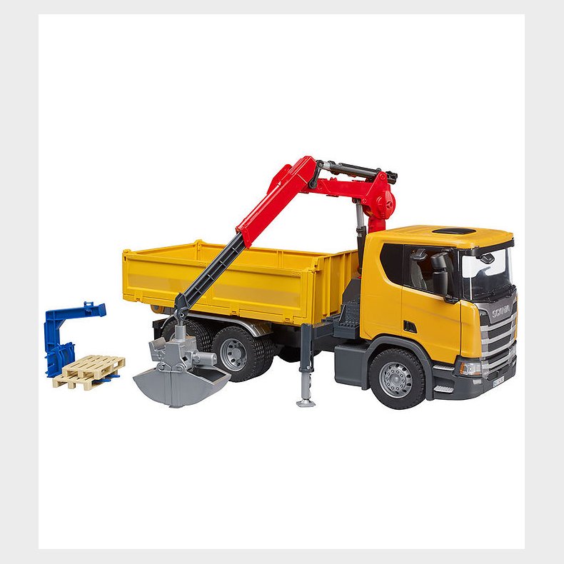 Bruder Lastbil - Scania Super 560R m. Kran - 03551