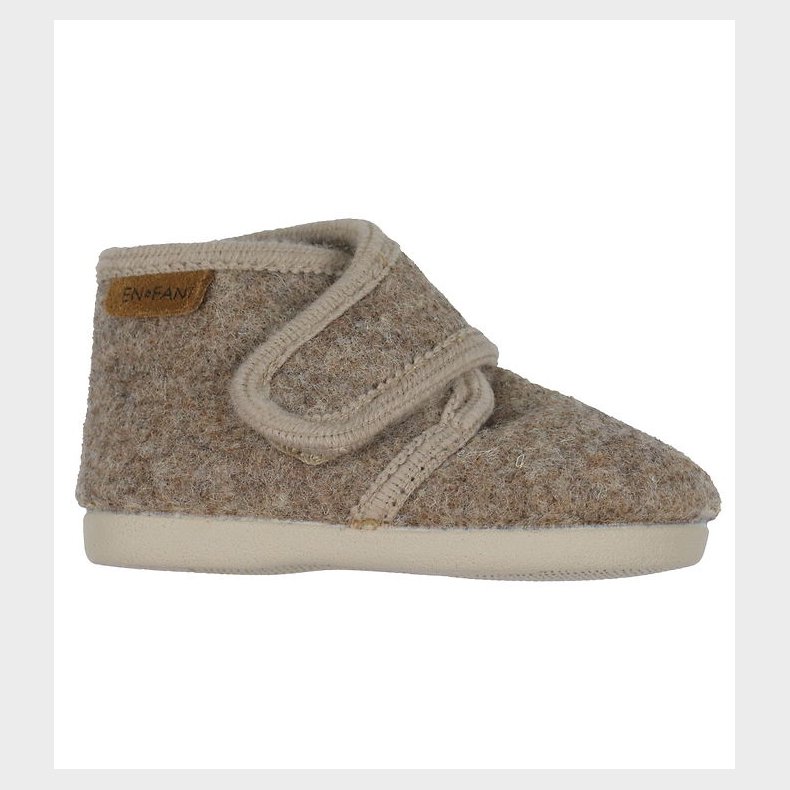 En Fant Hjemmesko - Uld - Walnut Melange