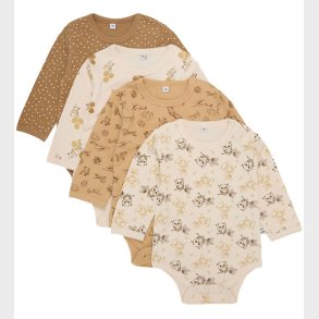 Pippi Baby Body l/ - 4-pak - Whitecap Grey