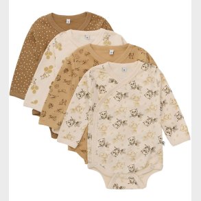 Pippi BabySl-om Bodyer l/ - 4-pak - Whitecap Grey