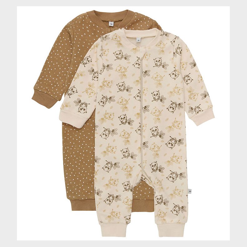 Pippi Baby Heldragt - Natdragt - 2-pak - Whitecap Grey