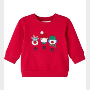 Name It Sweatshirt - NbnRuby - Jester Red m. Juledyr