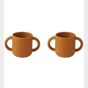 Liewood Kopper - Silikone - 2-Pak - Gene - Rabbit Mustard