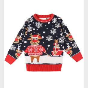 Jule-Sweaters Bluse - The Bringing Christmas Gifts Sweater - Nav