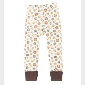 Katvig Leggings - Uld - Hvid m. Smiley