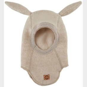 Mikk-Line Elefanthue - Uld - 1-lags - Melange Offwhite m. rer