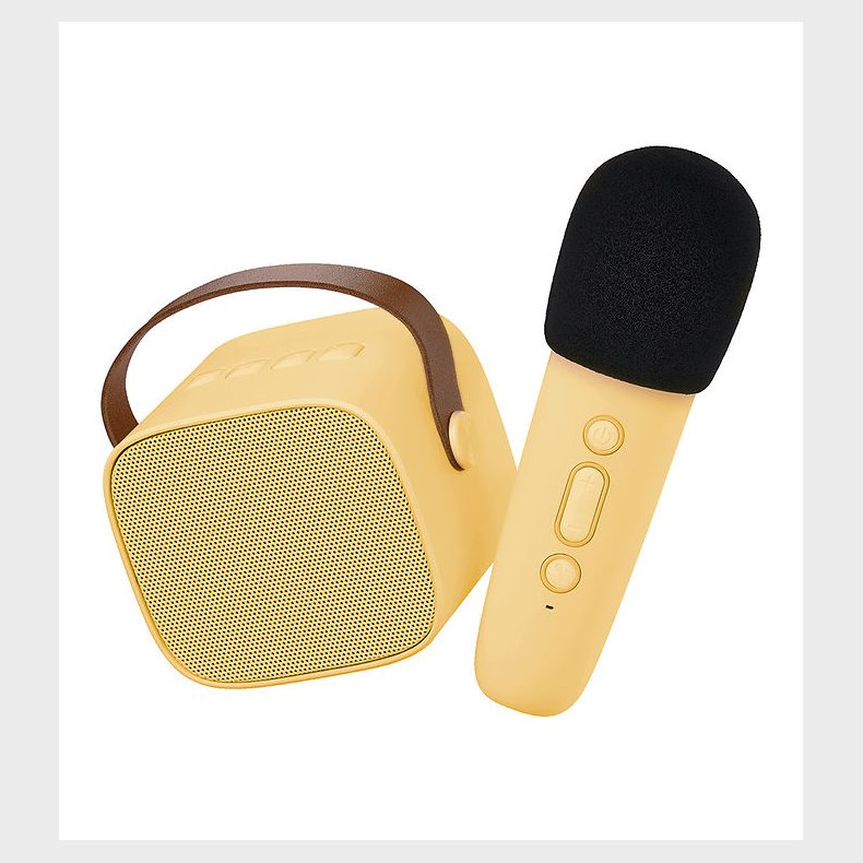 Lalarma Hjtaler m. Mikrofon - Trdls - Karaoke - Gul