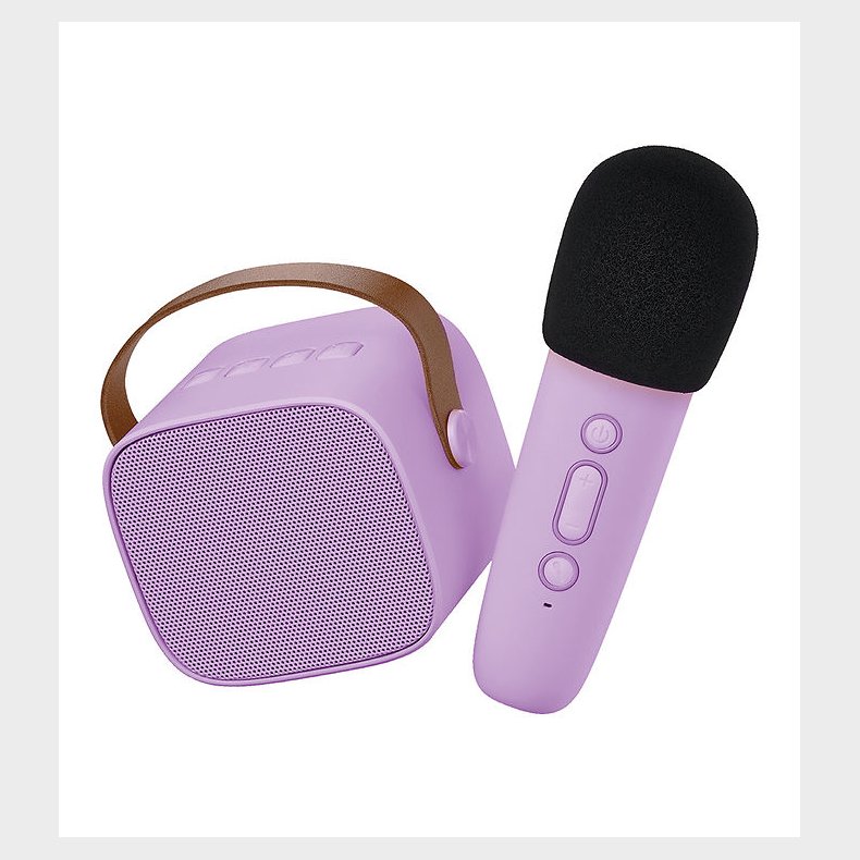 Lalarma Hjtaler m. Mikrofon - Trdls - Karaoke - Lilla