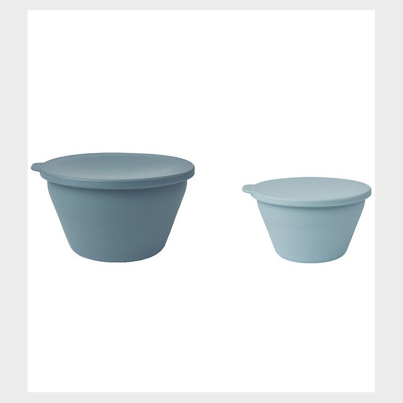 Liewood Skle - Silikone - Foldbare - 2-pak - Dale - Sea Blue/Wh