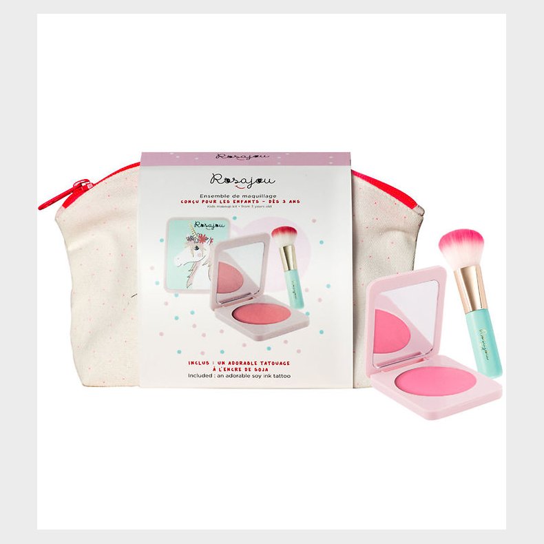 Rosajou Sminkest - Blush mm. - 4 Dele - Rosa