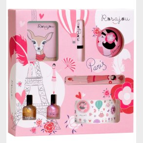 Rosajou Sminkest - jenskygge/Lbestift/Neglelak m.m. - 7 Dele