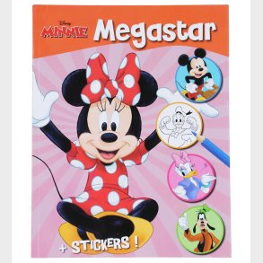 Megastar Malebog m. Klistermrker - 128 sider - Minnie