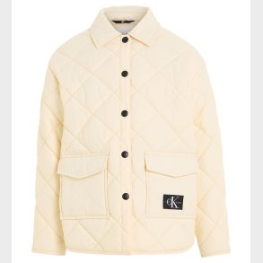 Calvin Klein Dynejakke - Vanilla