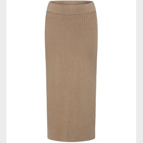 Grunt Nederdel - Rib - Viskose - Elise - Nature