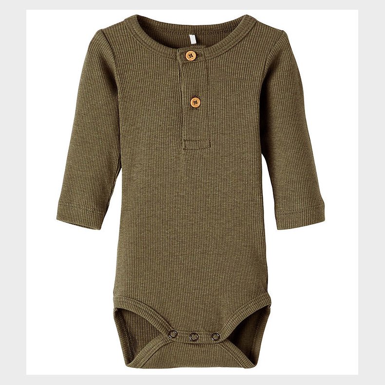 Name It Body l/ - Noos - Rib - NbmKab - Dusty Olive