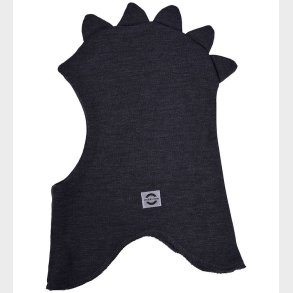 Mikk-Line Elefanthue - Uld/Akryl - 2-lags - Dark Grey Melange m.