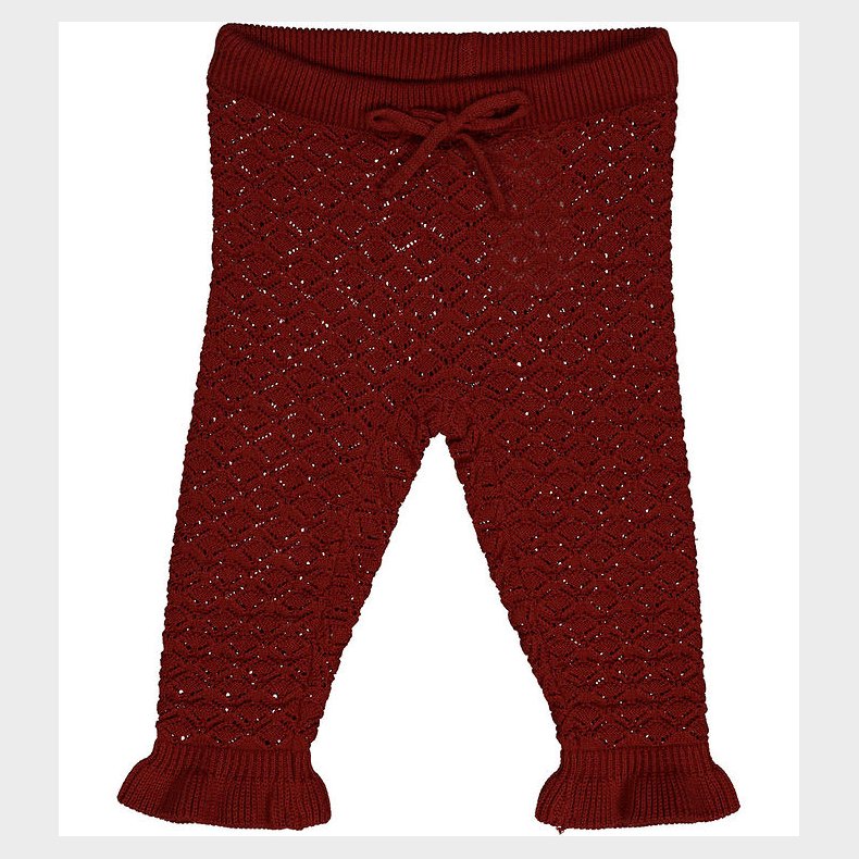 Msli Bukser - Knit Scallop - Russet m. Hulmnster