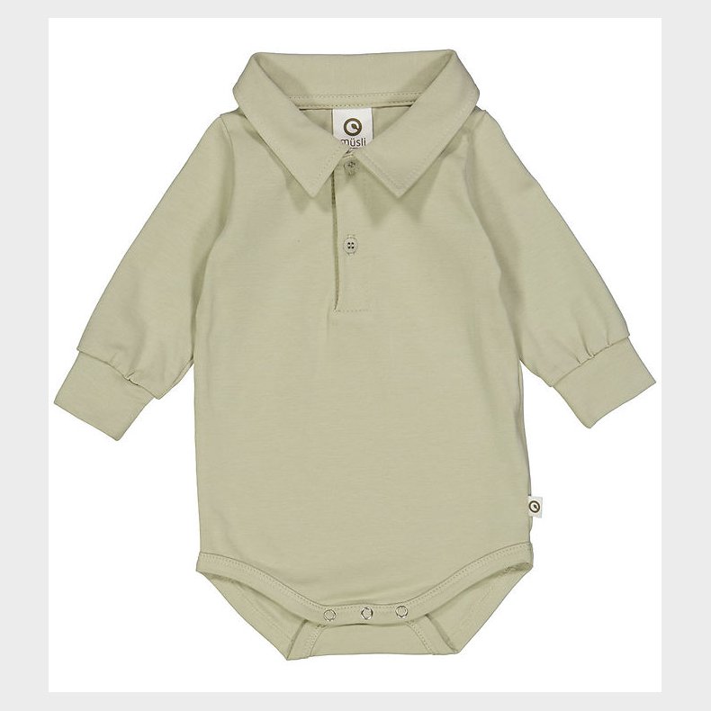 M�sli Skjortebody l/� - Cozy Me - Desert Green