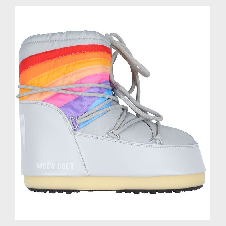 Moon Boot Vinterstvler - Icon Low Rainbow - Glacier Grey