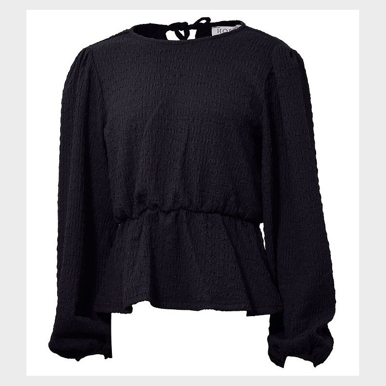Hound Bluse - Back Ribbon Top - Sort