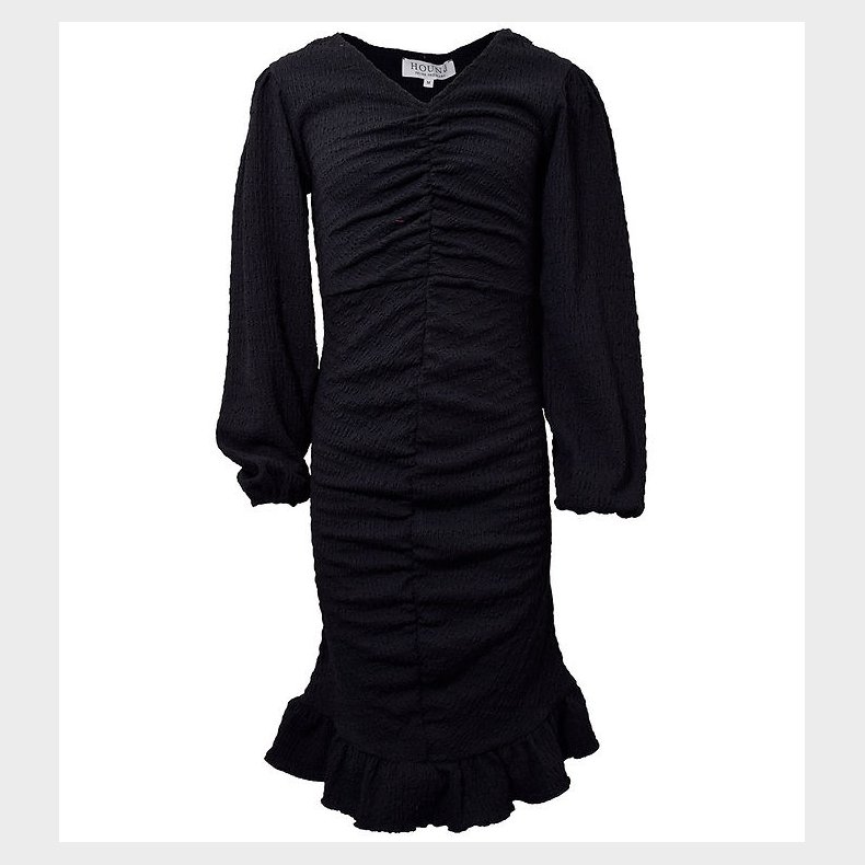 Hound Kjole - Puff Sleeve Dress - Sort
