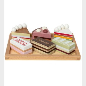 MaMaMeMo Legemad - Lagkagestykker P Fad - Tr