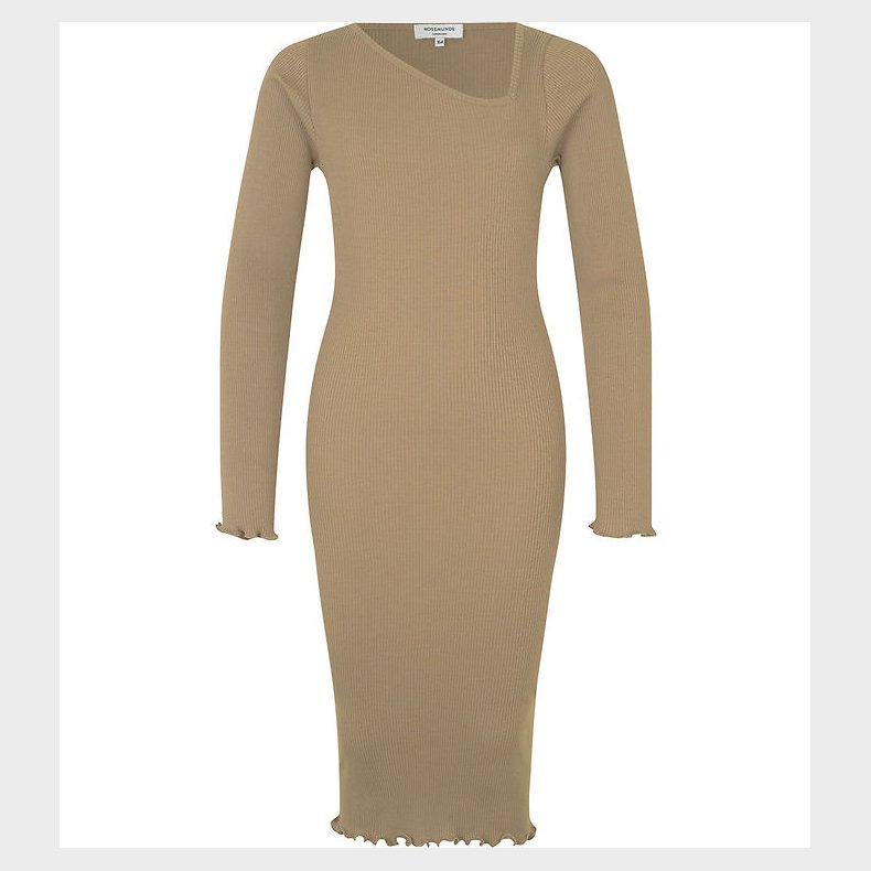 Rosemunde Kjole - Rib - Sand