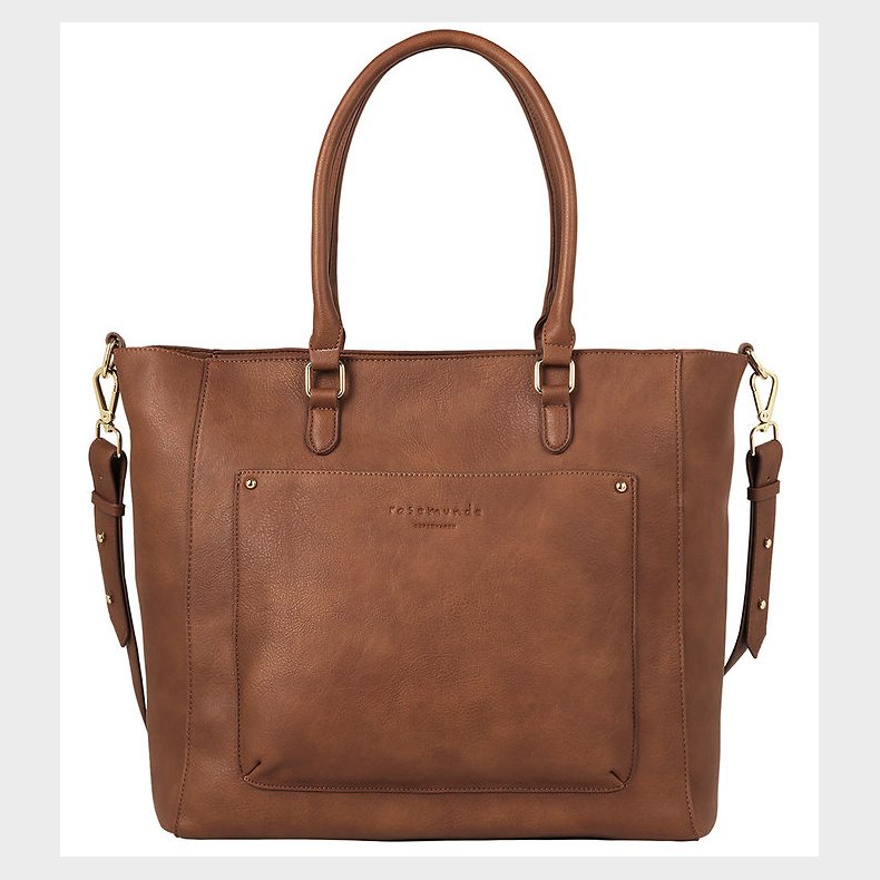 Rosemunde Shopper m. Clutch - 2 In 1 - Cocoa Brown/Gold