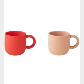 Liewood Kopper - Silikone - 2-Pak - Merce - Apple Red/Tuscany Ro